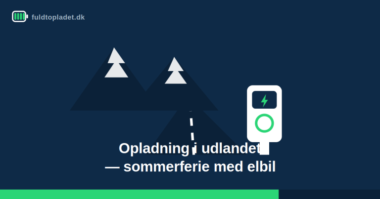 Opladning i udlandet på sommerferie 2026 – guide til Tyskland, Østrig og Italien